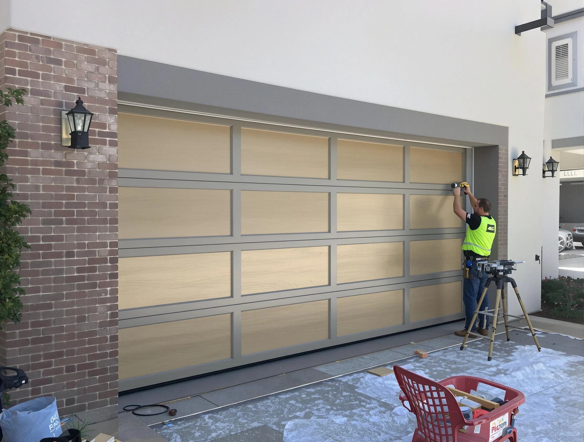 Garage door replacement service by Layton Garage Door Repair in Layton