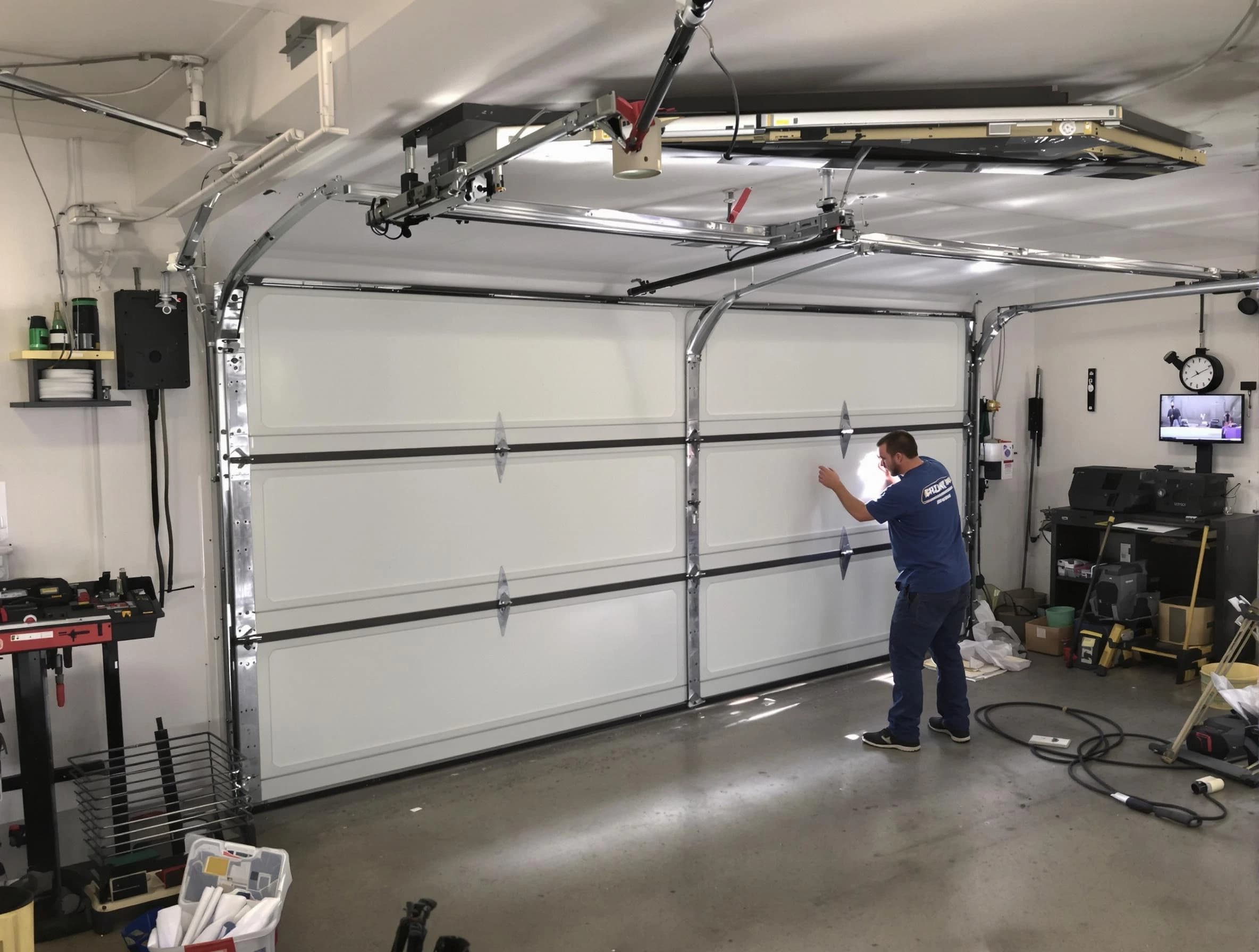 Professional garage door repair service by Layton Garage Door Repair in Layton
