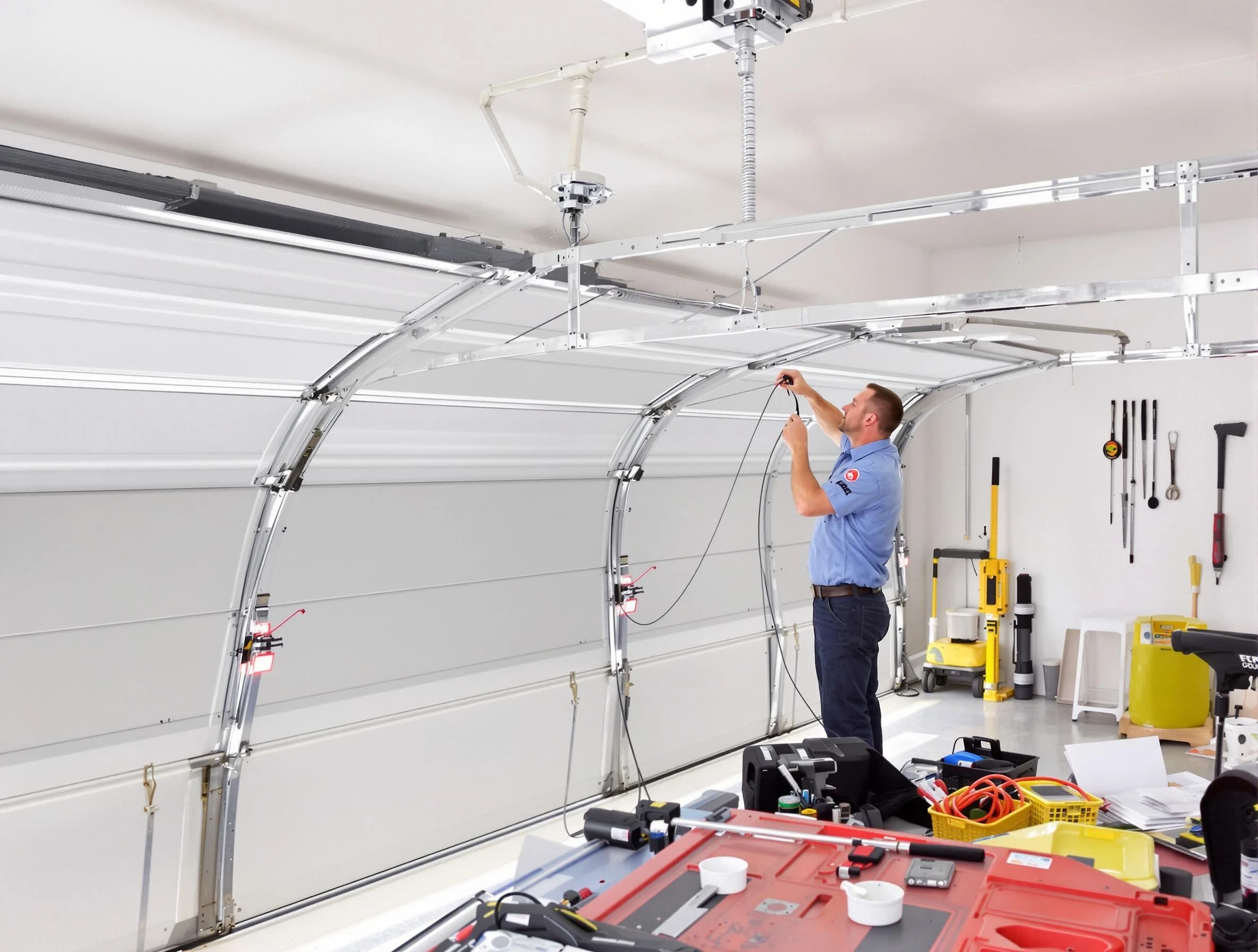 Garage door cable repair service by Layton Garage Door Repair in Layton