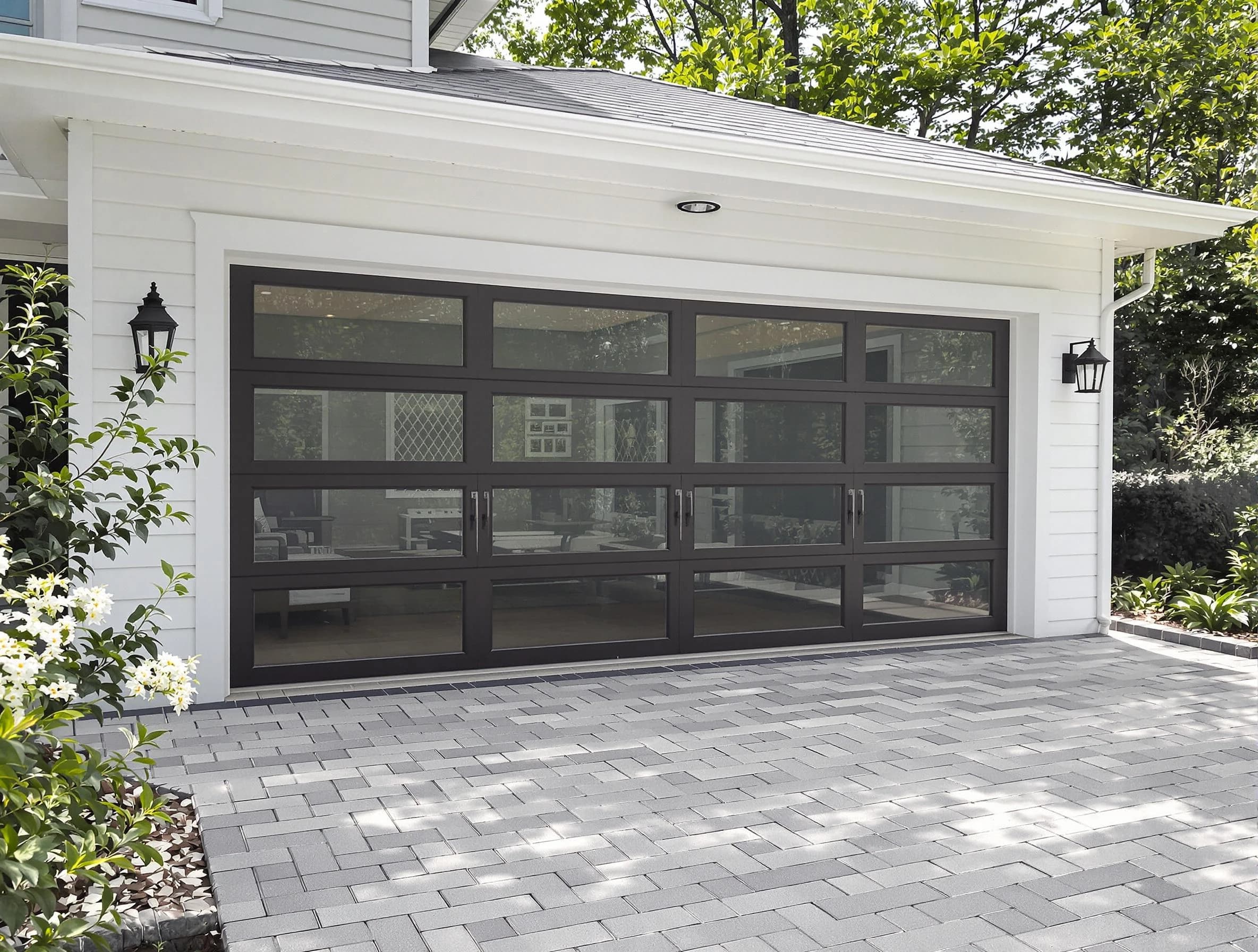 Layton Garage Door Repair design specialist presenting custom garage door options to Layton homeowner