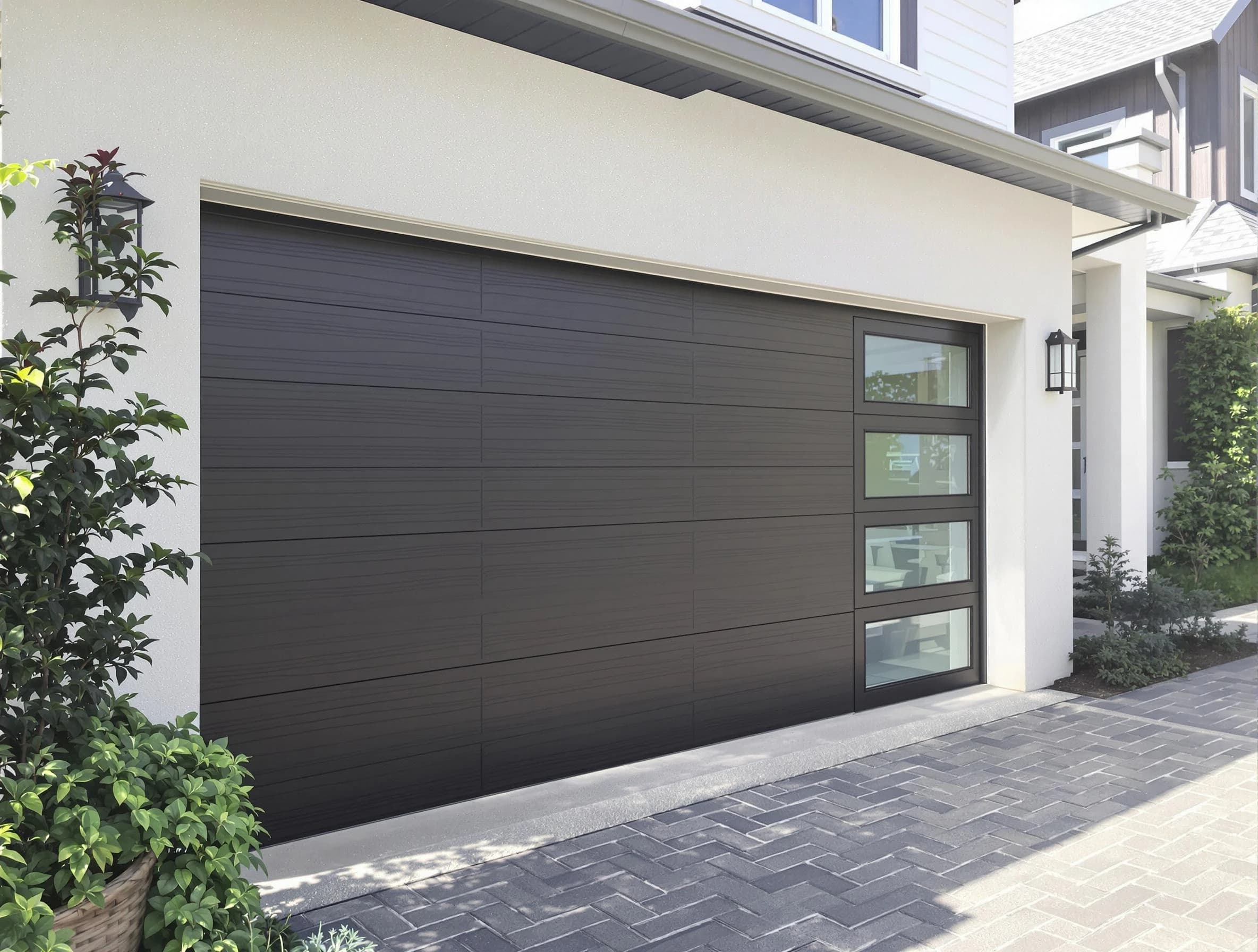 Custom garage door installation by Layton Garage Door Repair in Layton