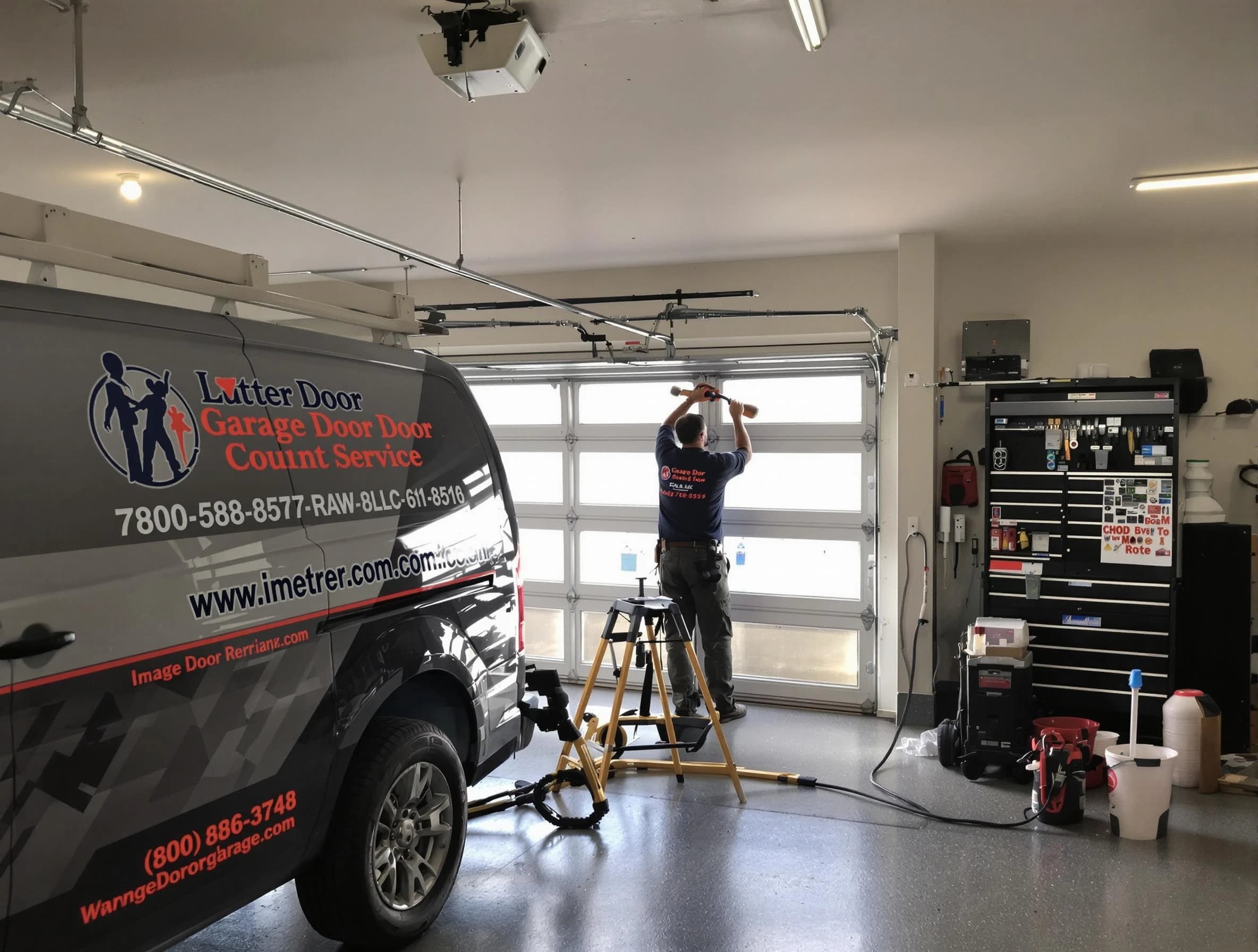 Layton Garage Door Repair rapid response team performing same-day repair in Layton