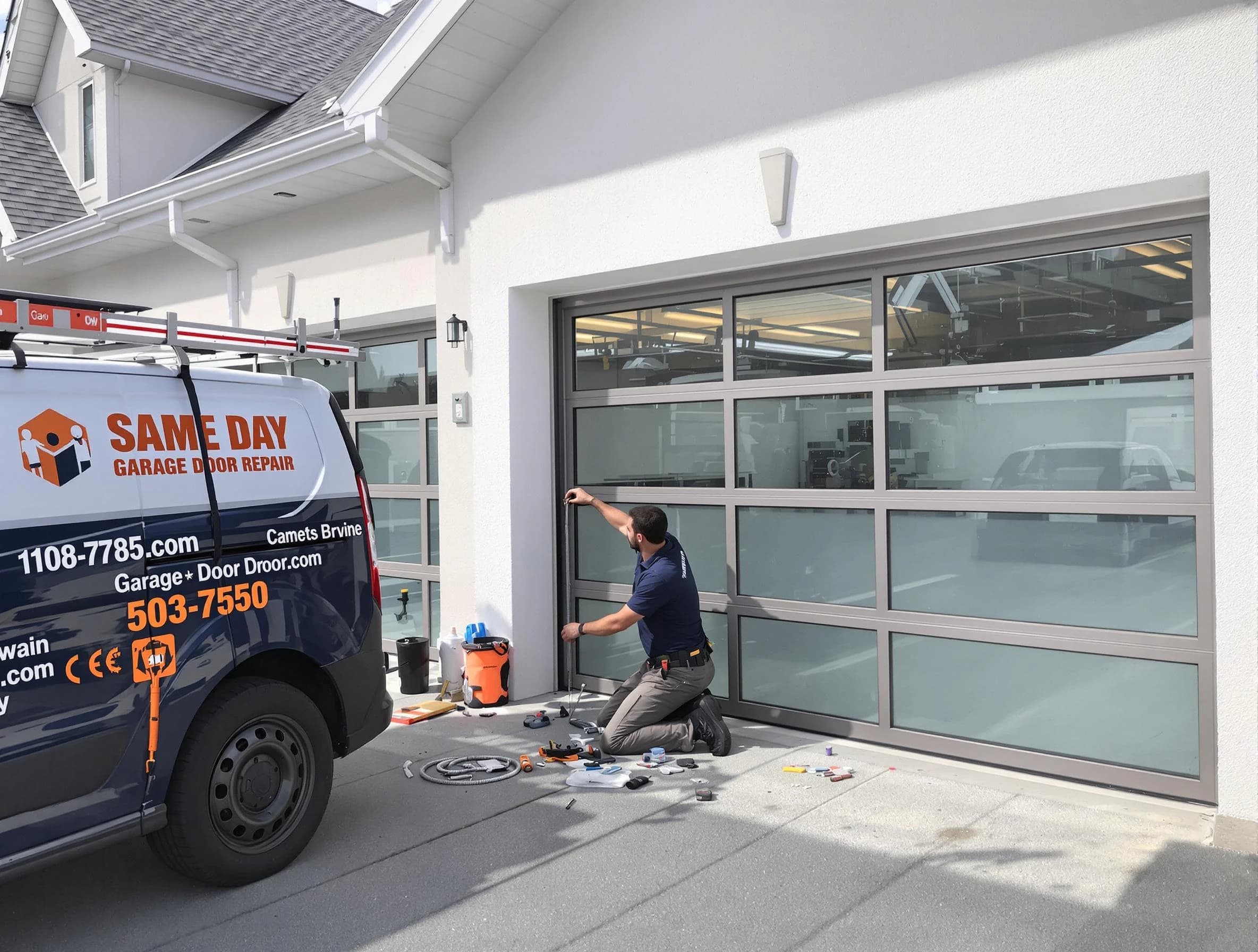 Same-day garage door repair service by Layton Garage Door Repair in Layton
