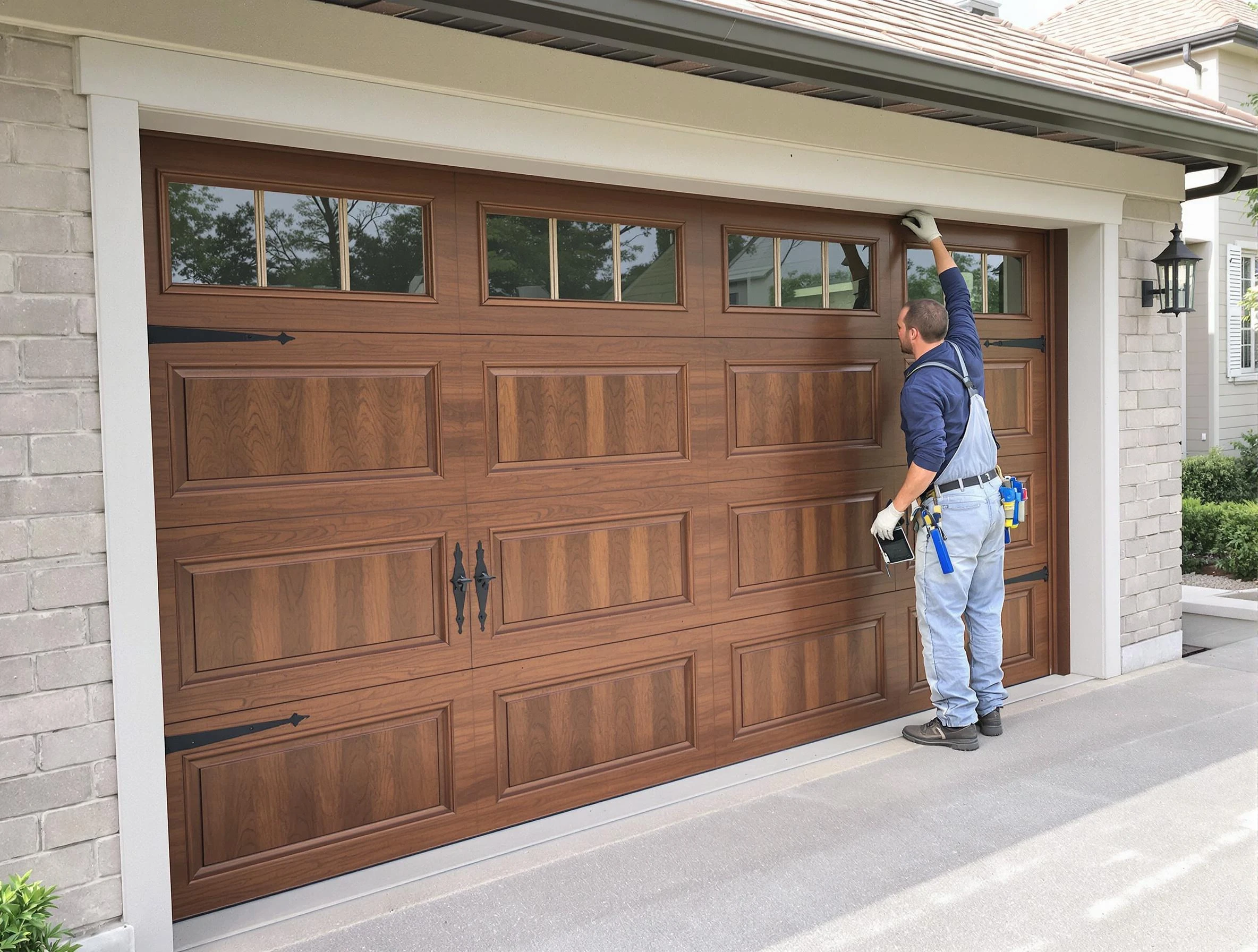 Custom garage door showcase by Layton Garage Door Repair in Layton