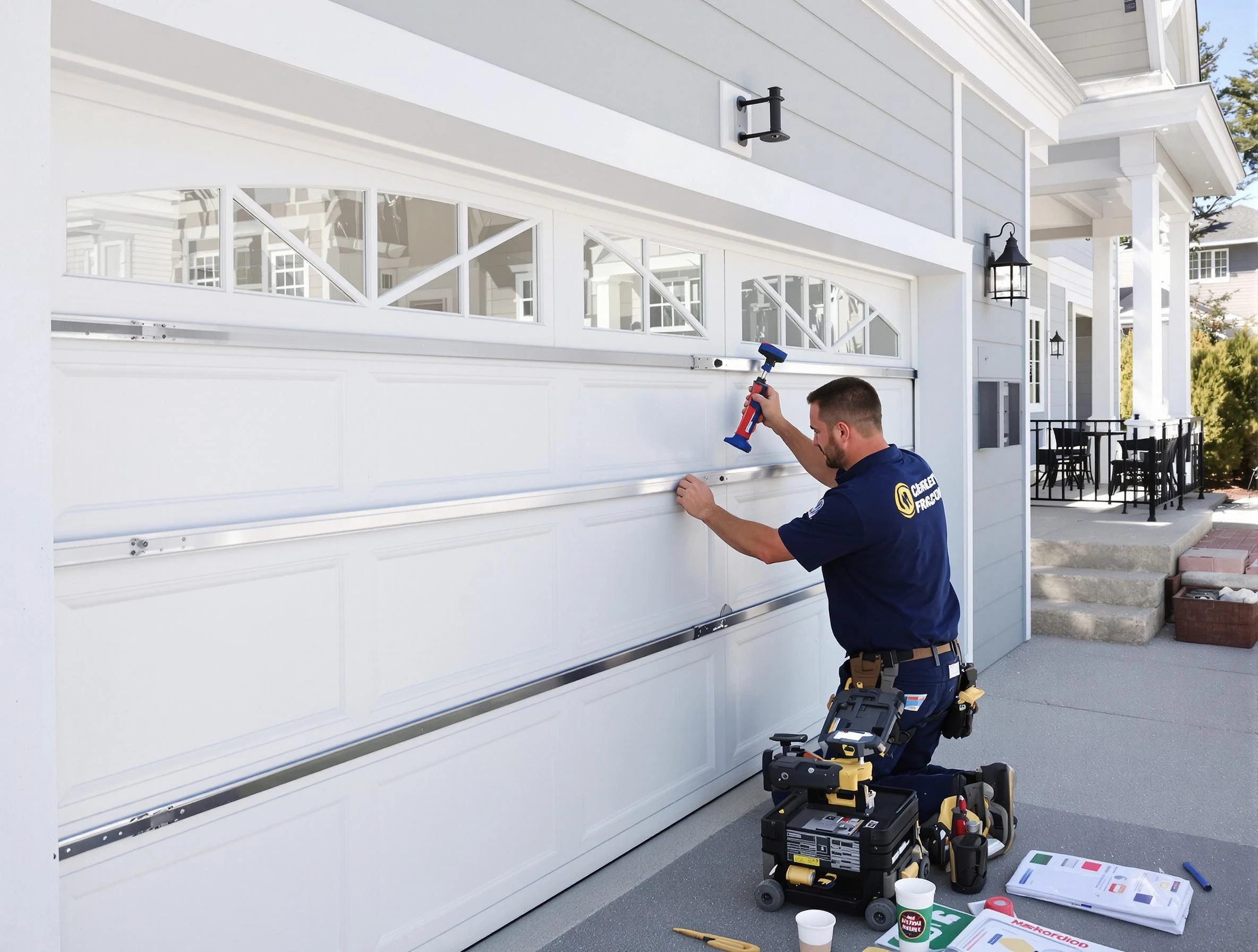 Professional garage door installation by Layton Garage Door Repair in Layton
