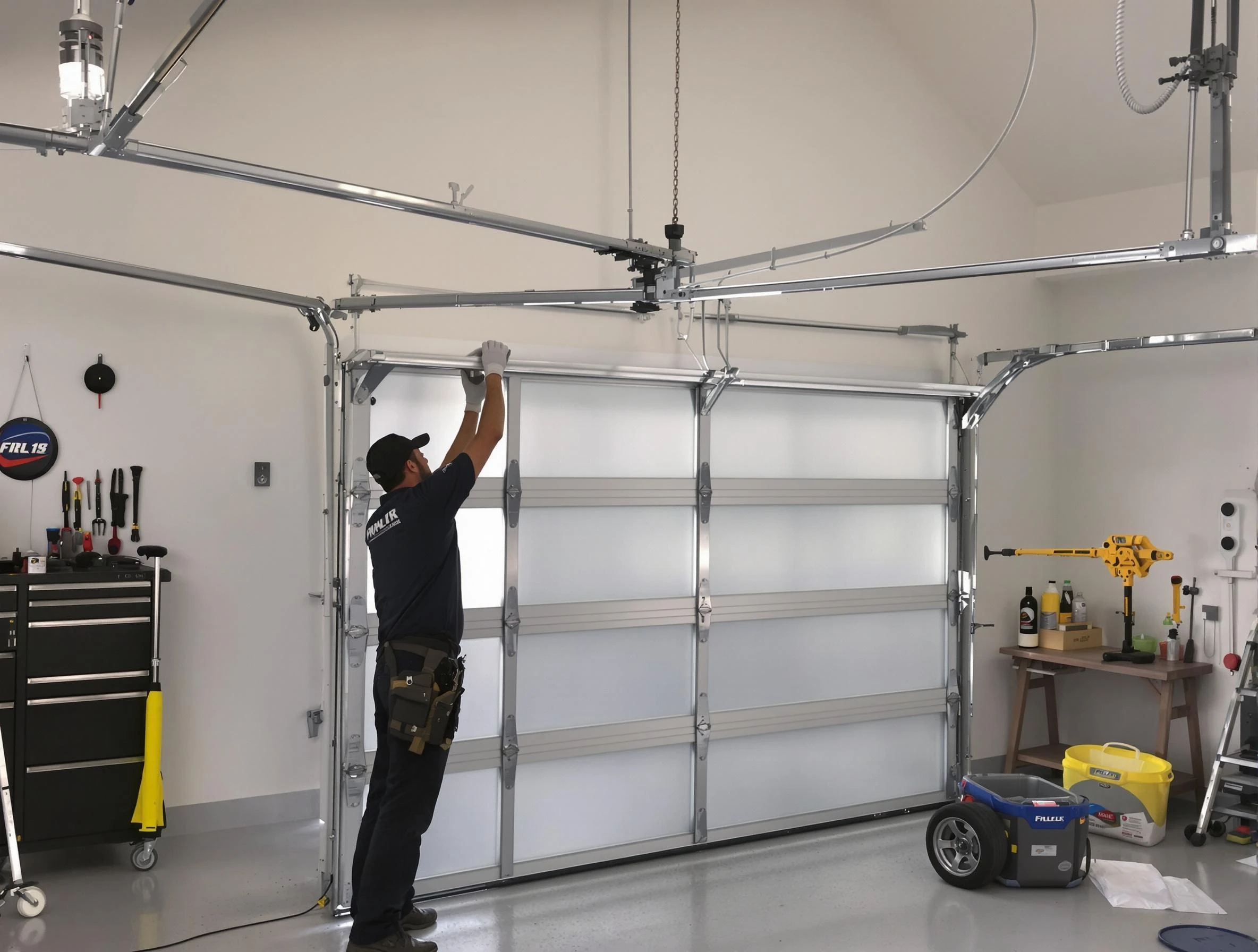 Layton Garage Door Repair certified team performing precision garage door installation in Layton