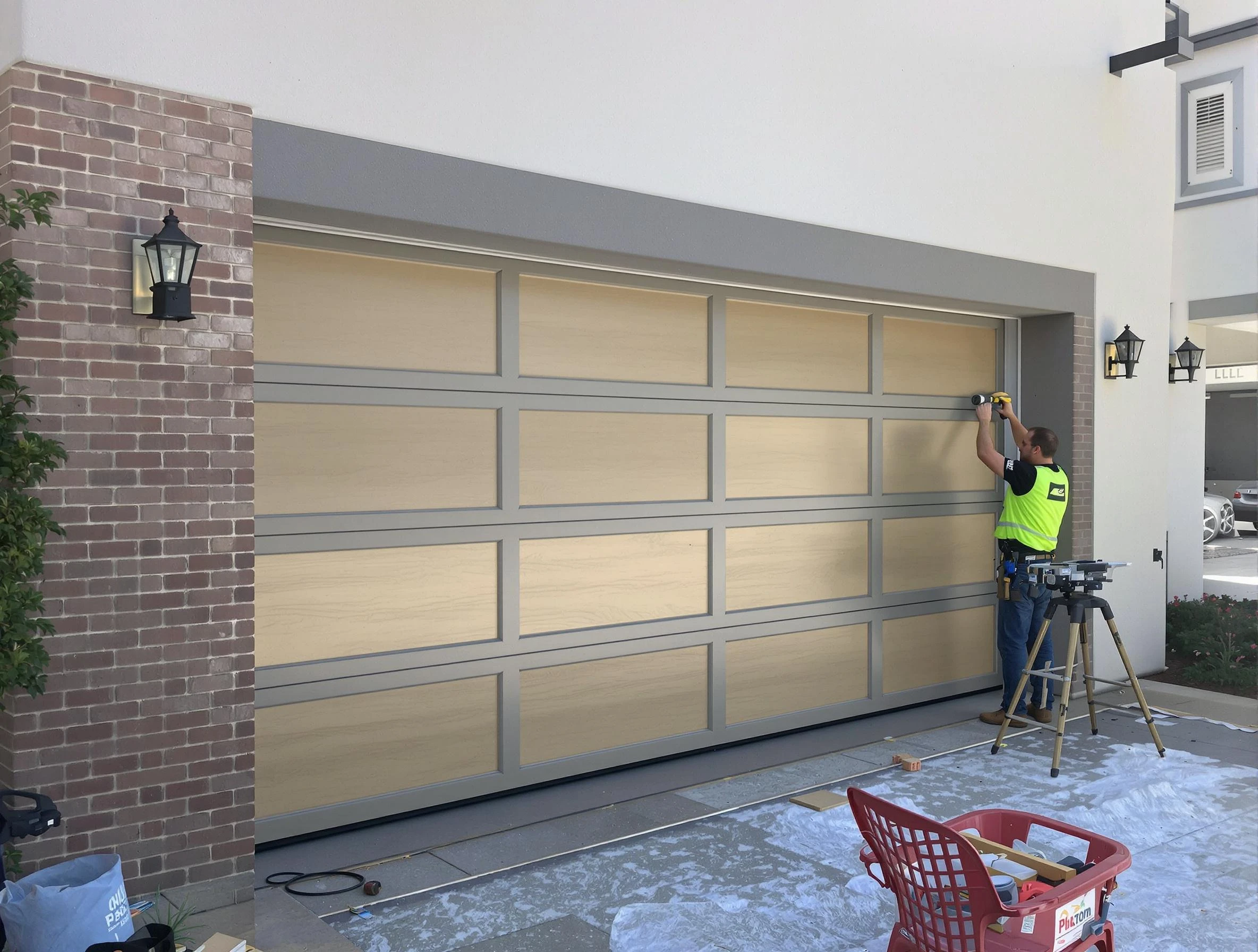 Garage door replacement service by Layton Garage Door Repair in Layton