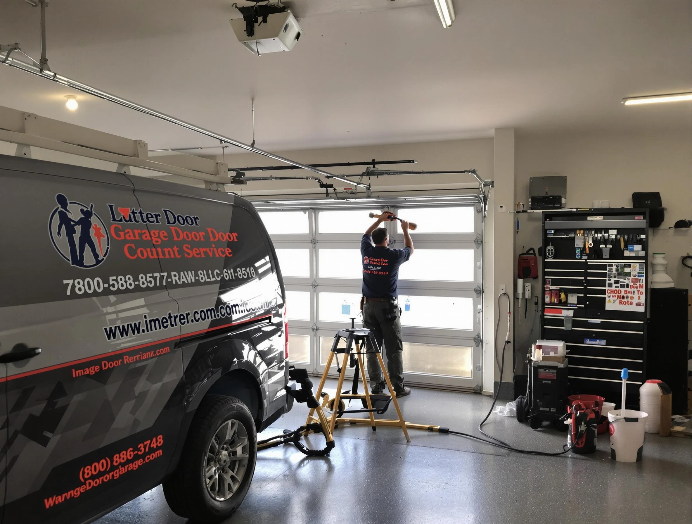 Layton Garage Door Repair rapid response team performing same-day repair in Layton