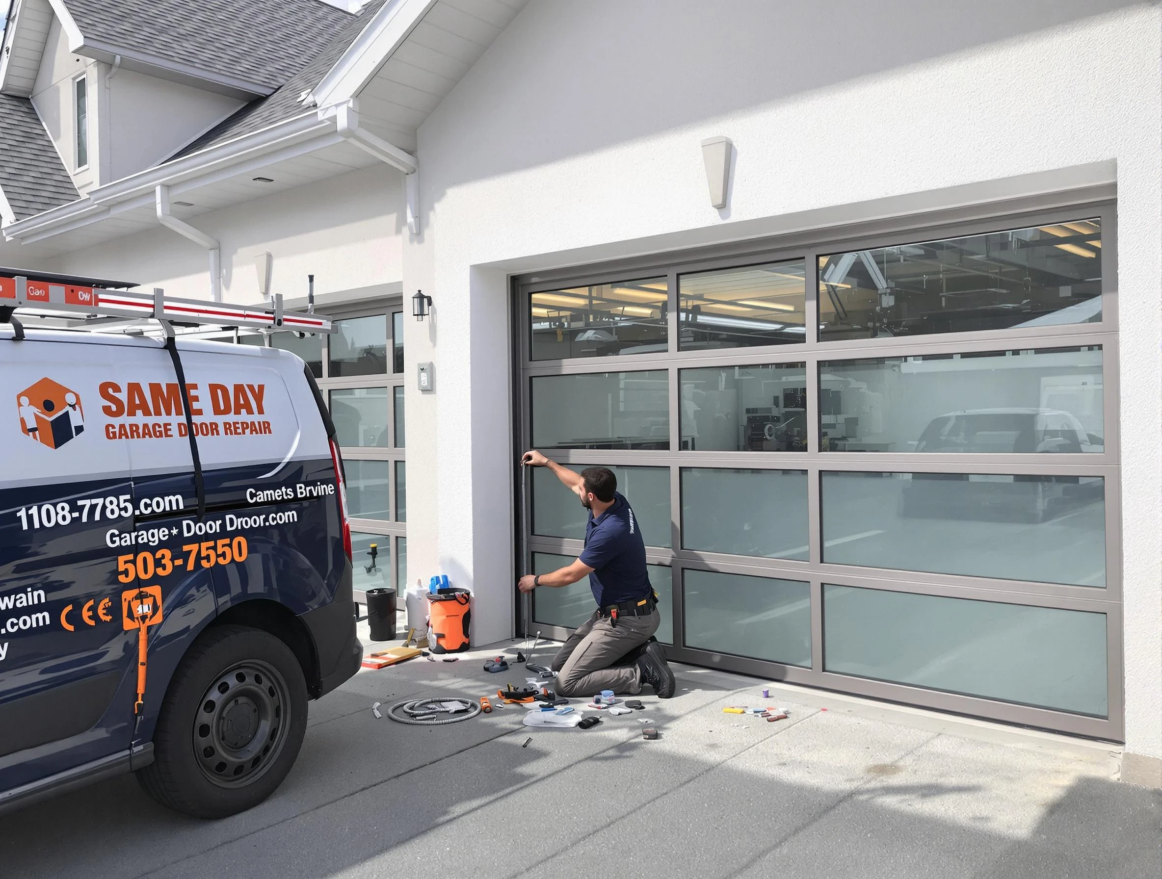Same-day garage door repair service by Layton Garage Door Repair in Layton